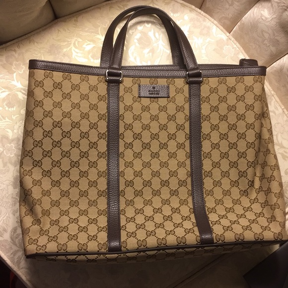 Gucci Tote Bag with Shopping Bag NWOT